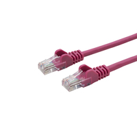 connektgear 20m RJ45 CAT5e UTP Stranded Flush Moulded Network Cable - 24AWG - Pink