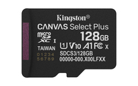 Kingston Technology 128GB micSDXC Canvas Select Plus Gen3 150R A1 Single Pack w/o ADP