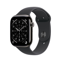 Apple Watch Series 11 GPS + Cellular (Demo) 46mm Slate Titanium Case with Black Sport Band - M/L