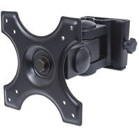 Manhattan Wall Mount for TV & Monitors (Tilt and Swivel 2 pivots), For screens 13" to 27", VESA compatibility: 75x75mm and 100x100mm - check the dimensions of the four mounting holes on back of screen to ensure it fits, Max 12kg, Black, Bracket