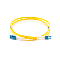 connektgear 3m Duplex Fibre Optic Single-Mode Cable OS2 9/125 Micron LC to LC - Yellow