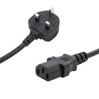 connektgear 1.8m UK Mains Power Cable - UK Plug to C13 Socket