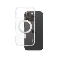 PanzerGlass CARE™ by ® Case Transparent w. Silver Kickstand & MagSafe iPhone 16 Pro Max
