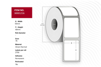 Capture 30001216 printer label White