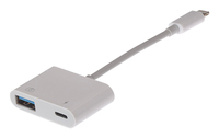 Maplin Lightning to USB-A / Lightning Charging Port Adapter