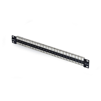 StarTech.com 48 Port 1U Blank Keystone Patch Panel, Rackmount Cat6 Patch Panel for RJ45 STP Ethernet Network Jacks