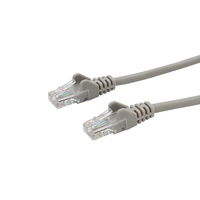 connektgear 10m RJ45 CAT5e UTP Stranded Flush Moulded Network Cable - 24AWG - Grey