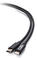 C2G 6ft (1.8m) USB-C® Male to Lightning Male Sync and Charging Cable - Black