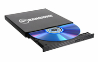 iStorage Kanguru QS Slim BD-RE Blu-ray Burner|Burn Blu-rays, DVDs or CDs in a snap|Digitally-Signed Secure Firmware|Safe from “badUSB” |Buffer Under Run Protection |TAA Compliant|