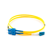 connektgear 3m Duplex Fibre Optic Single-Mode Cable OS2 9/125 Micron LC to SC - Yellow