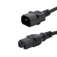 connektgear 3m Mains Extension Hot Rated Power Cable - C14 Plug to C15 Socket