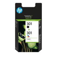 HP 301 Black and Tri-color Original Ink Cartridges