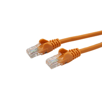 connektgear 10m RJ45 CAT5e UTP Stranded Flush Moulded Network Cable - 24AWG - Orange