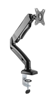 Manhattan Desk Mount for TV & Monitors (Full Motion Spring), For screens 13" to 27", C-Clamp or Grommet Assembly, VESA compatability: 75x75mm and 100x100mm - check the dimensions of the four mounting holes on back of screen to ensure it fits, Max 9kg, Black,Bracket