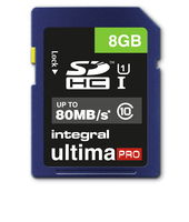 Integral 8GB SDHC MLC FLASH CL10 80 MB/S ULTIMAPRO