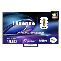 Hisense 65" E8QTUK MiniLED 144Hz Smart AI TV with Freely
