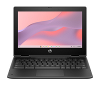 HP Fortis Flip G1i Chromebook Intel® N N150 29.5 cm (11.6") Touchscreen HD 4 GB LPDDR5-SDRAM 32 GB eMMC Wi-Fi 6E (802.11ax) ChromeOS Black