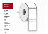 Capture 30001939 printer label White