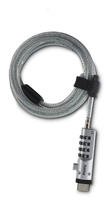 Hama USB cable lock Silver, Transparent 1.8 m