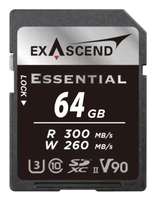 Exascend ESSENTIAL 64 GB SDXC UHS-II Class 10
