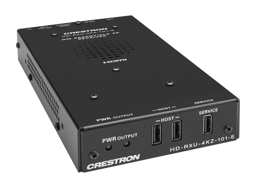 Crestron HD-RXU-4KZ-101-E AV extender AV receiver Black