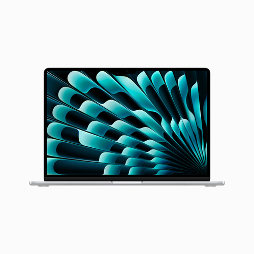 MacBook Air 15-inch Silver - M2 chip with 8-core CPU, 10-core GPU, 16-core Neural - 8GB RAM - 256GB Storage - 35W Adapter - UK Power - British Keyboard