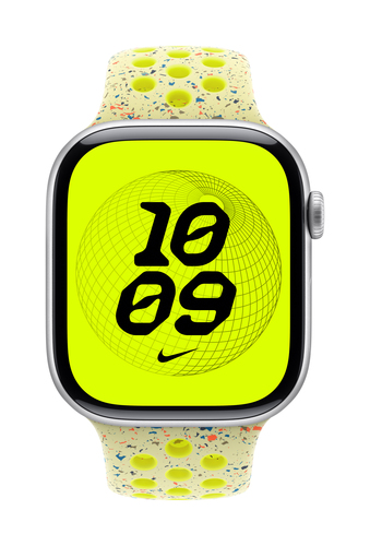 Apple MGC04ZM/A smart wearable accessory Band Yellow Aluminium, Fluoroelastomer