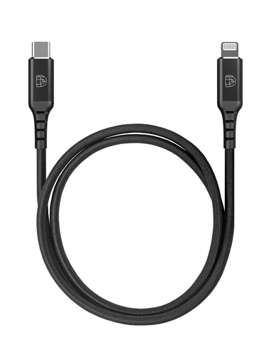 DEQSTER Nylon Cable Lightning to USB-C, 1m, MFI-certified
