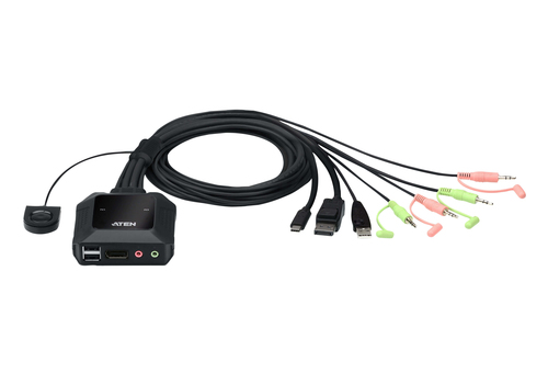 ATEN CS52DP KVM switch Black