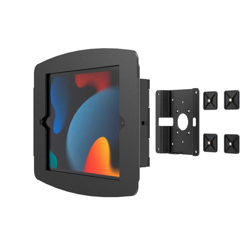 Compulocks iPad 10.2" Space Enclosure Glass Mount Black