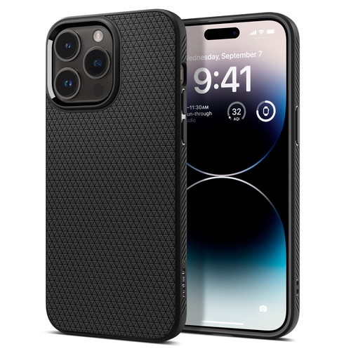 Spigen Liquid Air mobile phone case 17 cm (6.7") Cover Black