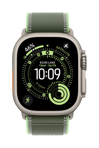Apple MFT44ZM/A smart wearable accessory Band Green Titanium, Polyester, Spandex, Nylon