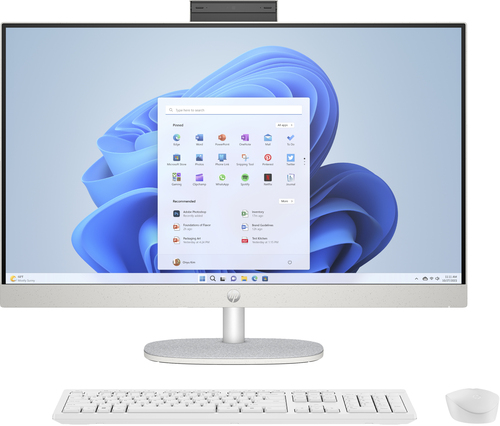 HP 27-cr0016na AMD Ryzen™ 5 7520U 68.6 cm (27") 1920 x 1080 pixels All-in-One PC 16 GB LPDDR5-SDRAM 512 GB SSD Windows 11 Home Wi-Fi 6 (802.11ax) White