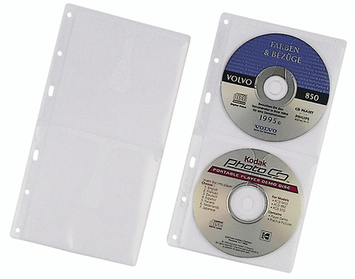 Durable 5203-19 Sleeve case 2 discs Transparent