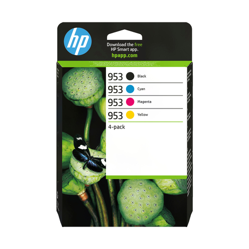 HP 953 4-pack Black/Cyan/Magenta/Yellow Original Ink Cartridges