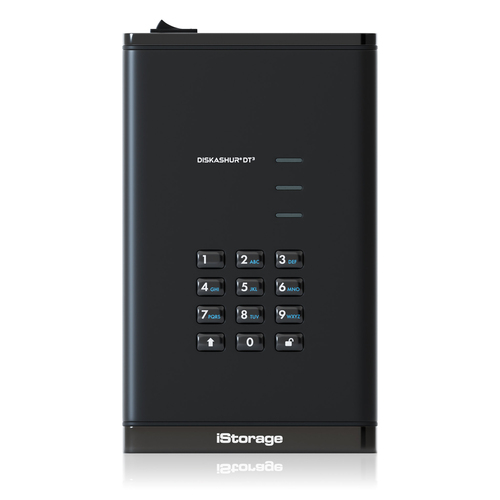 iStorage diskAshur DT³ HDD 18TB | Secure Portable Desktop Drive |FIPS 140-3 Level 3 pending| AES-XTS 256-bit Hardware Encryption | Common Criteria EAL5+ (Hardware Certified) | PIN protected | OS & Platform Independent |GDPR, TAA Compliant|Brute force hack defence | Dust/Water Resistant