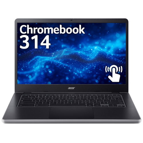 Acer Chromebook CB 314 N100 8G 128G 14" T Chrome OS Intel® N 35.6 cm (14") Touchscreen Full HD 8 GB LPDDR5-SDRAM 128 GB eMMC Wi-Fi 6E (802.11ax) ChromeOS Charcoal