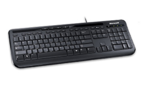 Microsoft Wired 600, Black keyboard Universal USB QWERTY UK International