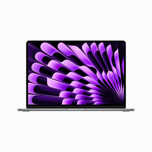 MacBook Air 15-inch Space Grey - M2 chip with 8-core CPU, 10-core GPU, 16-core Neural - 8GB RAM - 256GB Storage - 35W Adapter - UK Power - British Keyboard