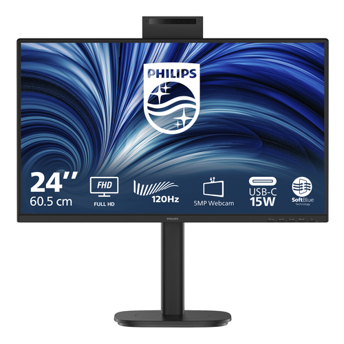Philips 3000 series 24B2N3200JH/00 computer monitor 60.5 cm (23.8") 1920 x 1080 pixels Full HD LCD Black