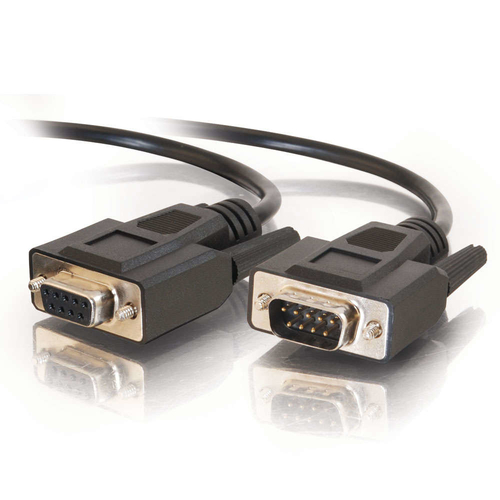 C2G 5m DB9 RS232 M/F Extension Cable - Black
