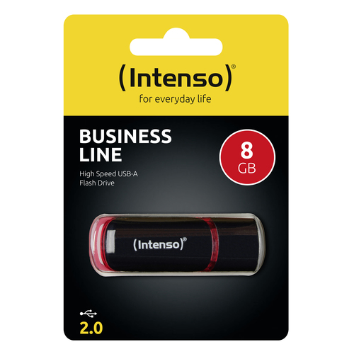 Intenso 8GB USB2.0 USB flash drive USB Type-A 2.0 Black, Red