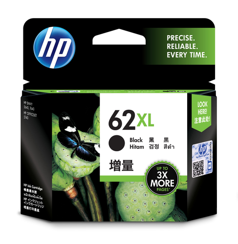 HP 62XL High Yield Original Ink Cartridge - Black