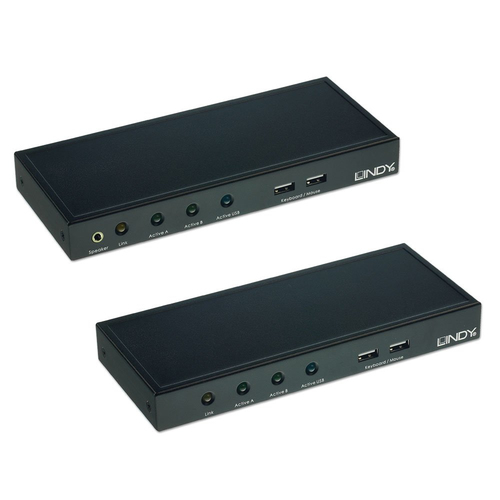Lindy 200m CAT5 KVM Extender, Dual VGA, USB & Audio