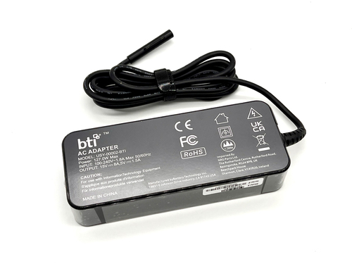 BTI 127W AC Adapter for Microsoft Pro 6 7 8 9 Surface Pro x Surface Pro 7+ Surface Go 2/3 Surface Laptop Studio with UK power cable