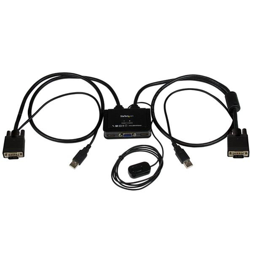 STARTECH 2 PORT USB VGA CABLE KVM SW