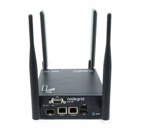 ZPE LSR 1 RJ45 Serial rolled, 1 ETH (PoE in), 1 SFP, 2 GPIO, 2 OUT, X86_64, 2-Cores, 4GB DDR3, 16GB SLC-lite encrypted solid-state SATADOM, 1 VGA