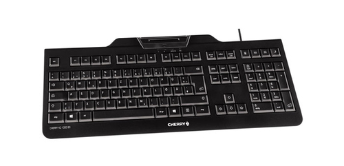 CHERRY KC 1000 SC keyboard Office USB Nordic Black
