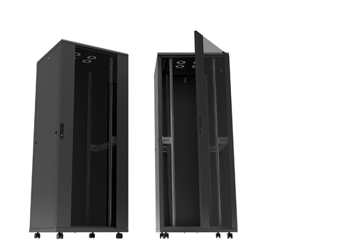 LogiLink D42S66B rack cabinet 42U Freestanding rack Black