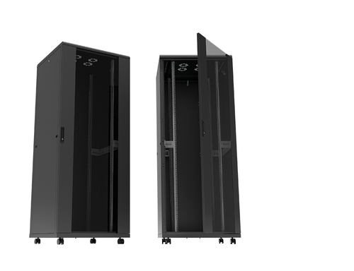 LogiLink D16S66B rack cabinet 16U Freestanding rack Black